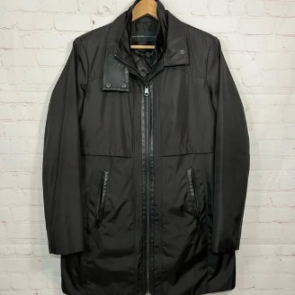 Andrew Marc New York Jacket Mens Large Black Chore Barn Quilted Lined